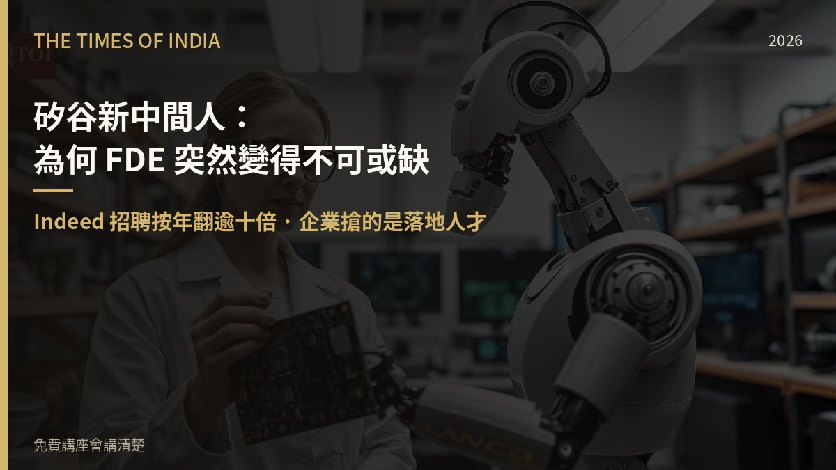 矽谷新中間人：為何 FDE 突然變得不可或缺